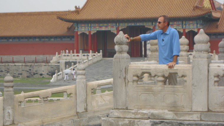Matt overlooking the Forbidden City.